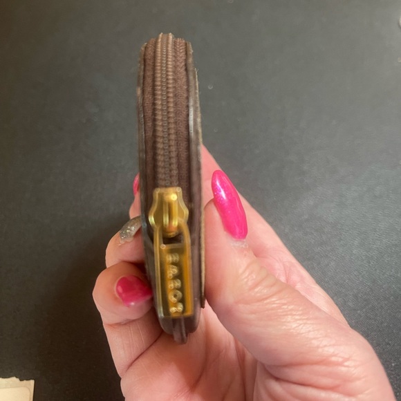 Authentic Loewe suede Leather Brown and Tan Coin Pouch - Picture 3 of 4